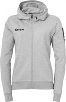 Kempa Status Hood Jacket Dames - sportvest - grijs - maat L