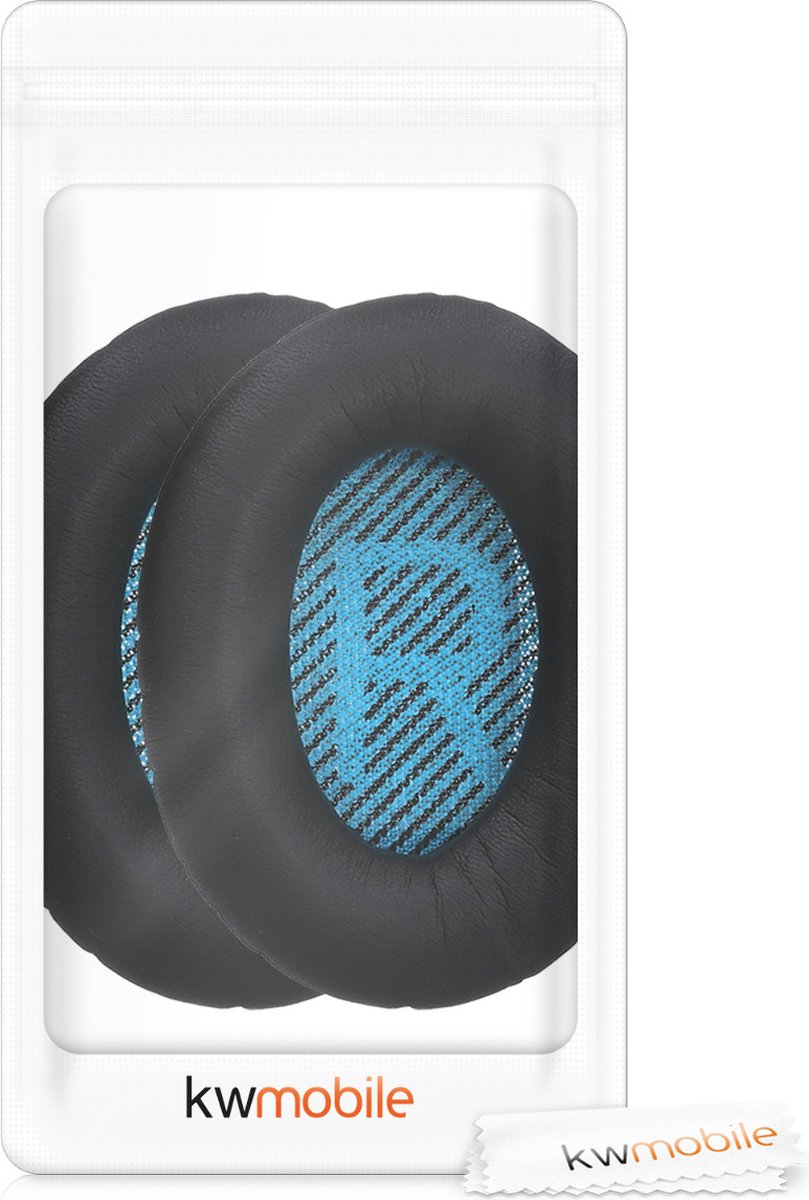 kwmobile 2x oorkussens geschikt voor Bose Soundlink Around-Ear Wireless II - Earpads voor koptelefoon in zwart – foto 7
