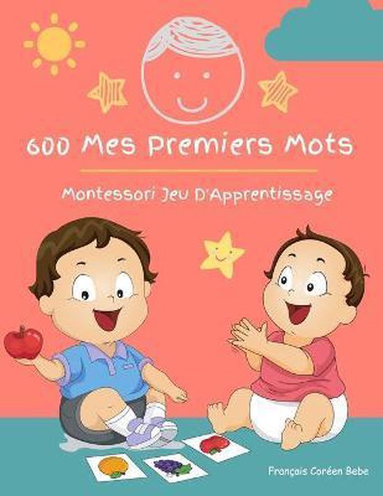 600 Mes Premiers Mots Montessori Jeu D'Apprentissage Français Coréen Bebe