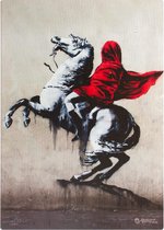 Banksy Graffiti -Blind Bonaparte - Wanddecoratie - Premium Kwaliteit - Canvas Print - Canvas Schilderijen - Muur Schilderijen - Canvas - Wanddecoratie - Afmeting 32cm x 45cm 2cm Di