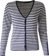 MOOI! Company - Basis dames streep vest - kort model vest-Leonie - XL