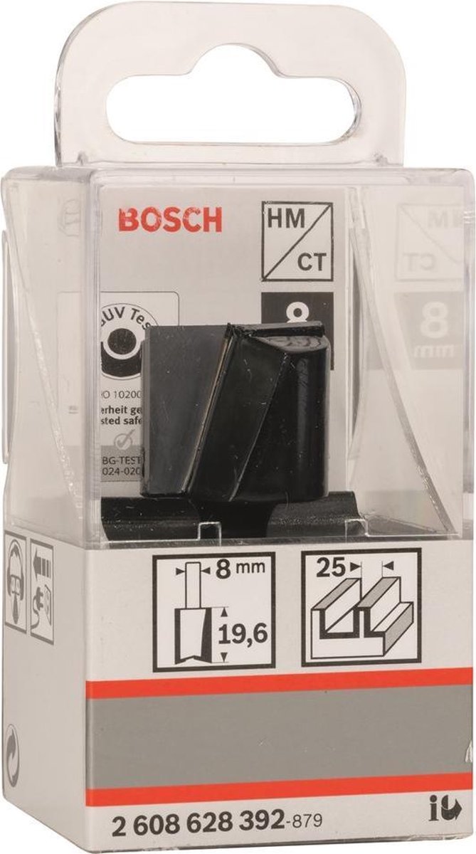 Bosch - Vingerfrezen 8 mm, D1 25 mm, L 20 mm, G 51 mm - Bosch