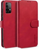 DG.MING Retro boekmodel Samsung A52s - A52 Rood