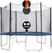 Monzana -Trampoline - Ø 366 cm - Gecertificeerd - incl Veiligheidsnet - Ladder