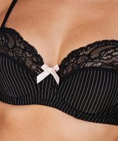 Hunkemöller Dames Lingerie Niet-voorgevormde beugel bh Adalyn - Zwart - maat G90