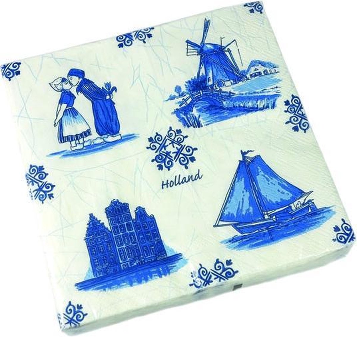 Servetten Holland Tegel 33 x 33 cm - 20 stuks