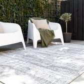 Buitenkleed Vintage Grijs - Dubbelzijdig - Eva Interior-200 x 290 cm - (L) - Polypropyleen
