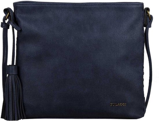 Bulaggi Crossover tas Gerbera voor Dames / Crossbody - donkerblauw - vegan leather / Blauwe handtas met verstelbare schouderriem