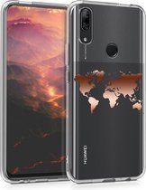 kwmobile telefoonhoesje voor Huawei P Smart Z - Hoesje voor smartphone - Wereldkaart design