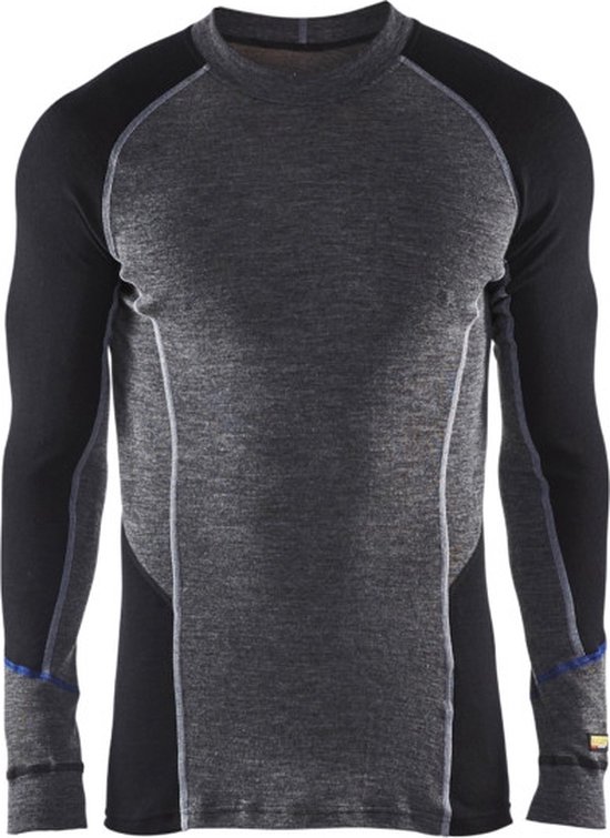 Blaklader Onderhemd 100% Merino WARM 4897-1732 - Medium Grijs/Zwart - 4XL