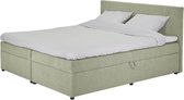 Boxspring Dallas - 180x210 cm - Boxspring met opbergruimte Kleur: groen