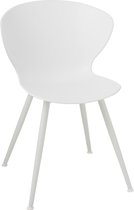 Stoel | kunststof | wit | 53x53.5x (h)79.5 cm