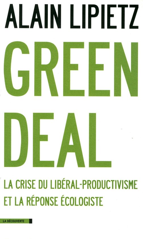 Cahiers libres - Green deal - cover