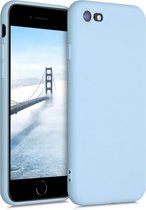 kwmobile telefoonhoesje voor Apple iPhone SE (2022) / SE (2020) / 8 / 7 - Hoesje voor smartphone - Back cover in pastelblauw