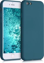 kwmobile telefoonhoesje geschikt voor Apple iPhone 6 / 6S - Hoesje voor smartphone - Back cover in mat petrol