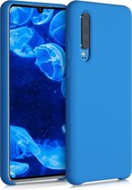kwmobile telefoonhoesje voor Huawei P30 - Hoesje met siliconen coating - Smartphone case in stralend blauw