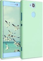 kwmobile telefoonhoesje voor Sony Xperia XA2 - Hoesje voor smartphone - Back cover in mat mintgroen