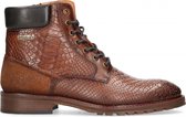 Australian Footwear  - Denzel  Leather - Cognac-Blue - 41