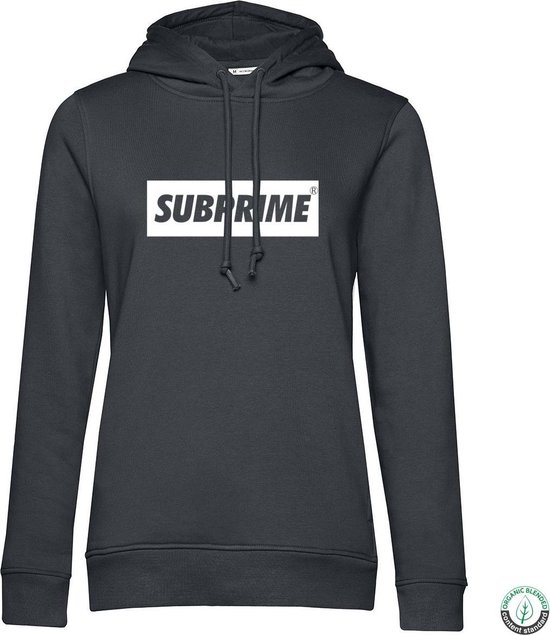 Foto: Subprime dames hoodies hoodie block antraciet grijs maat s