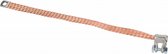 Accu massastrip koper - 25mm² -  lengte: 300 mm