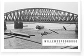 Walljar - Willemsspoorbrug '82 - Zwart wit poster