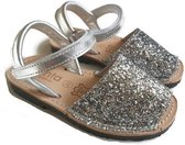 Cienta - kinderschoen - sandaal - glitter zilver - Maat 26