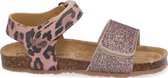 Est1842 121003-570 Meisjes Platte Sandalen - Roze/Print - Leer - Klittenband