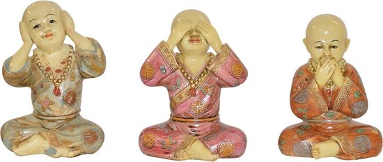 Horen Zien Zwijgen Boeddha Beelden Set