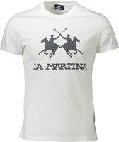 La Martina T-shirt Wit L Heren