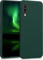 kwmobile telefoonhoesje voor Samsung Galaxy A70 - Hoesje voor smartphone - Back cover in mosgroen