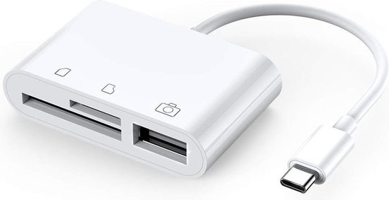 USB-C Camera connection kit 3 in 1 voor iPad Pro & andere apparaten met USB-C...  | bol.com