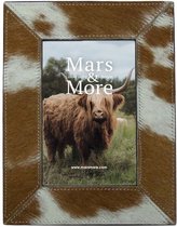 Mars & More Fotokader Koeienleer Bruin - 10x15cm