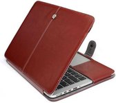 Leather Slim Sleeve voor MacBook Pro 15 inch (2016) - Bruin
