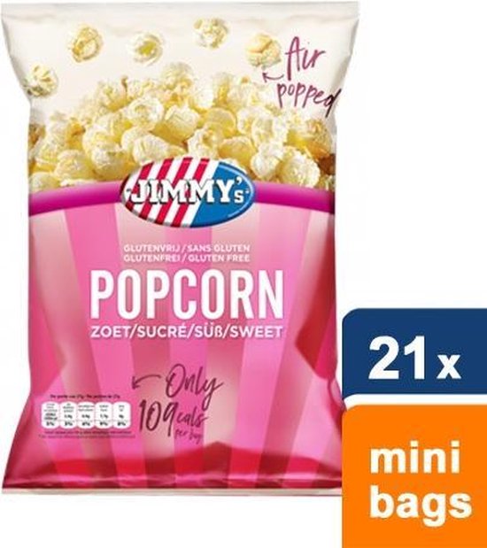 Jimmy's popcorn - Zoet - 21 mini bags