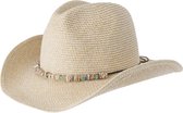Emthunzini Hats - UV Cowboy zonnehoed voor dames - Gillaroo - Ivoor - maat 58CM