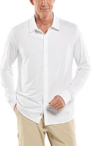 Coolibar - UV-werend Overhemd voor heren - Vita Button Down - Wit - maat L