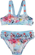 Molo - Bikini voor meisjes - Naila - Coral Stripe - Blauw/Multi - maat 86-92cm