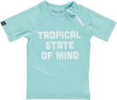 Beach & Bandits - UV-zwemshirt voor kinderen - Tropical State of Mind - Aqua - maat 80-86cm
