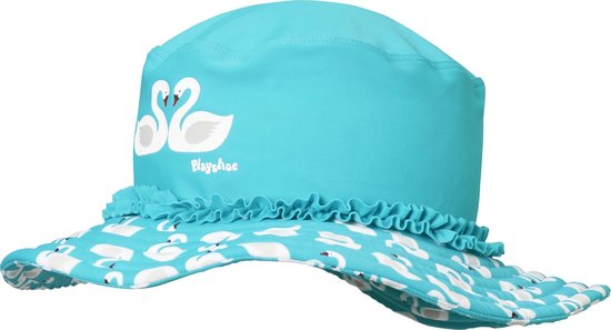 Playshoes - Chapeau de soleil UV pour fille - cygnes bleu clair - taille M  (51CM,... | bol.com