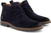 Travelin' Glasgow - Nette Suede Leren Heren Veterschoenen - Donkerblauw Leer - Maat 45