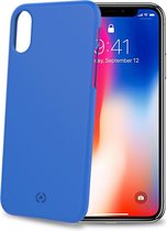 Celly - Shock Back Cover iPhone X/Xs - Kunststof - Blauw