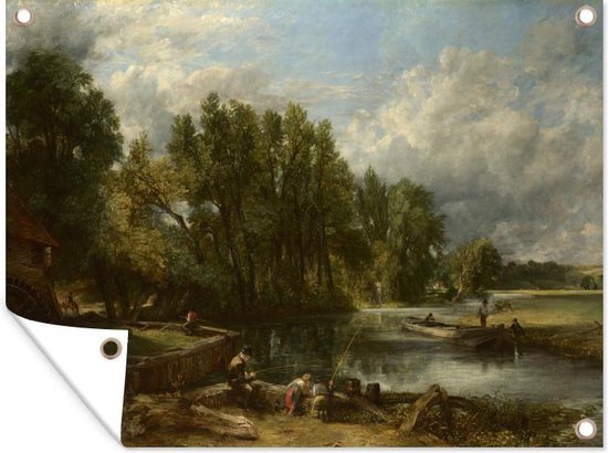 Tuinposters buiten Stratford Mill - Schilderij van John Constable - 90x60 cm