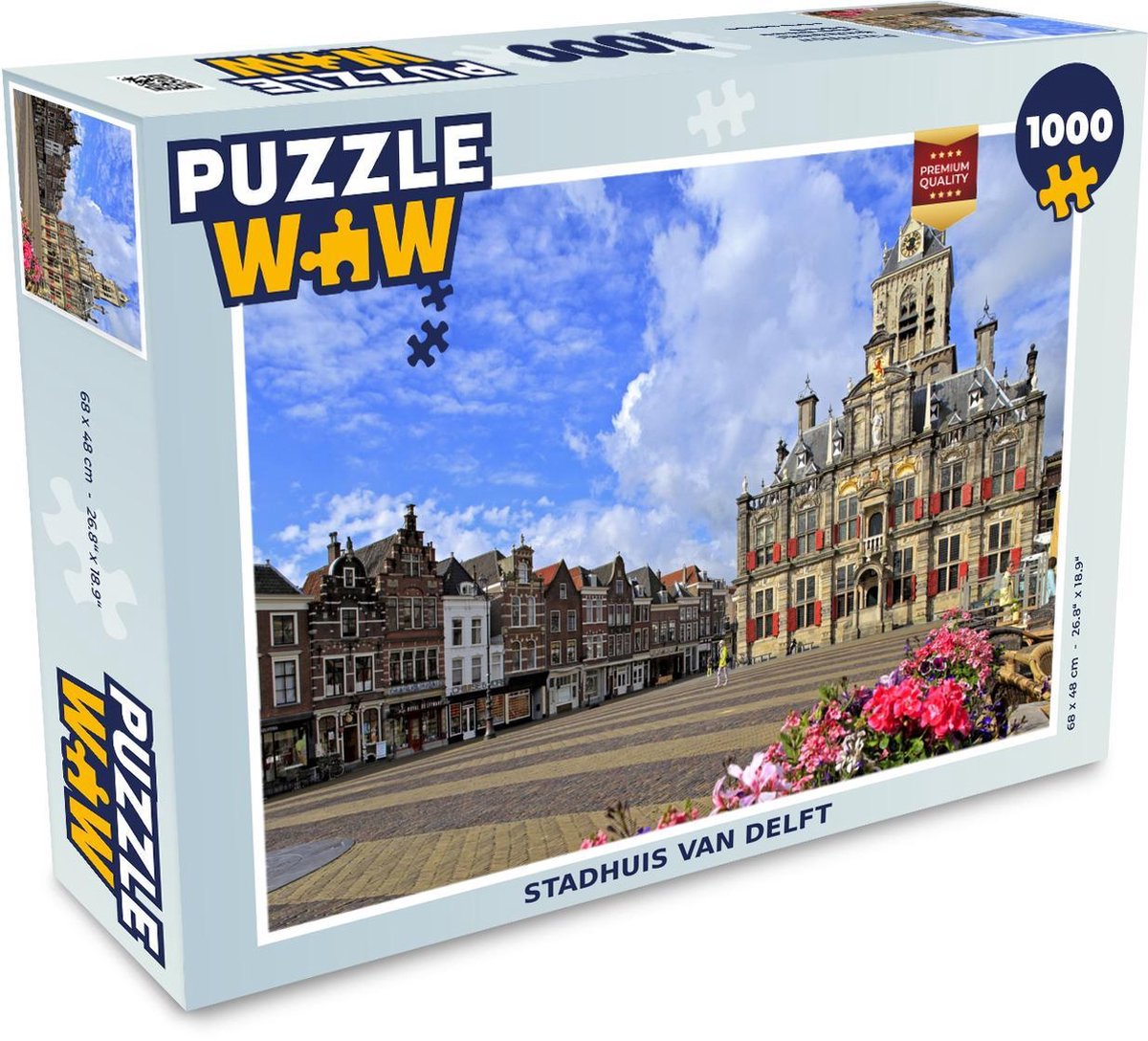 Puzzel 1000 stukjes volwassenen Delft 1000 stukjes - Stadhuis van Delft  puzzel 1000... | bol.com