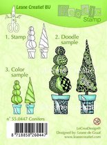 LeCrea - Doodle clear stamp Conifers 55.0447