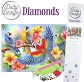Dotty Designs Diamonds Parrots