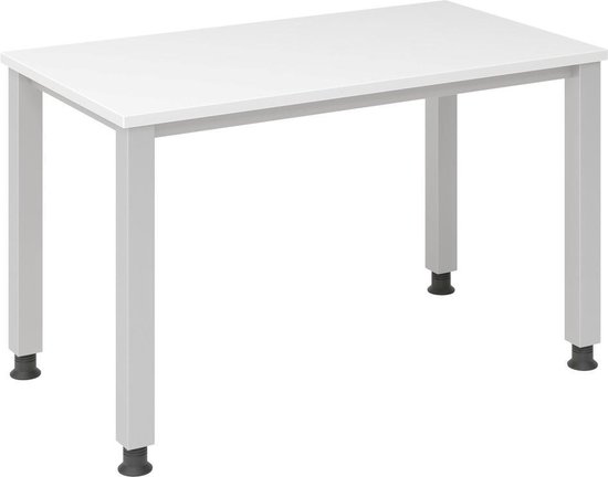 QUEO 612 S - Table hauteur I Réglable en hauteur Wit/ Argent