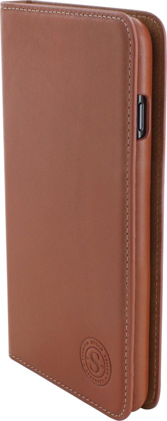 Serenity 2 in 1 Leather Wallet Case Apple iPhone SE 2022/SE 2020/8 Cognac Brown