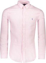 Polo Ralph Lauren  Overhemd Roze Roze Getailleerd - Maat XXL - Heren - Lente/Zomer Collectie - Linnen