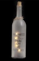 Led Happiness Fles Wit Glas D7,5xh29cmexcl 2 Aaa Batt