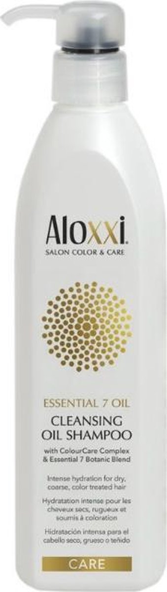 Aloxxi Essential 7 Oil Cleansing Shampoo-300 ml - vrouwen - Voor Droog haar/Gekleurd haar